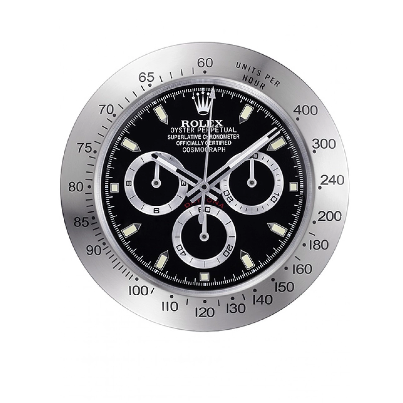 Rolex copies cheap Clock Cosmograph Silver-Black Wall Rolex Daytona 621909 0619